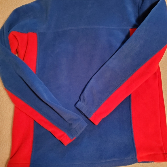 Mens Columbia Fleece jacket. Large.  Red and blue. NWT - Picture 5 of 5